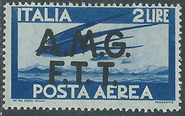 1947 TRIESTE A POSTA AEREA DEMOCRATICA 2 LIRE MNH ** - RE21-3 - Airmail