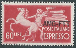 1950 TRIESTE A ESPRESSO 60 LIRE MNH ** - RE21-4 - Express Mail