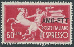 1950 TRIESTE A ESPRESSO 60 LIRE MNH ** - RE23-2 - Poste Exprèsse