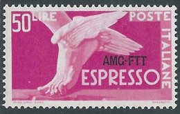 1952 TRIESTE A ESPRESSO 50 LIRE MNH ** - RE2-7 - Poste Exprèsse