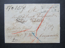 AD Preussen 21.1.1860 ?! Paketbegleitbrief Mit Inhalt Stempel Ra2 Mittenwalde Nach Köpenick / Coepenick Mit Bartaxe - Lettres & Documents