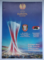 Football Program  UEFA Europa League 2013-14 FC Shakhtyor Karagandy Kazakhstan - AZ Alkmaar Netherlands - Libros