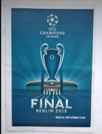 Football Booklet - Champions League FINAL 2015 Media Information - Livres