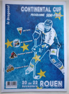 Hockey Program FINAL - 2012 Continental Cup /France/ :HC Donbass Ukraine, Rouen France, Yunost Belarus, Asiago Italy - Books