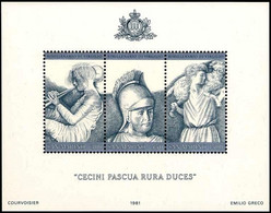 # SAN MARINO - 1981 - VIRGILIO 2000 Years After Death - Sheet 3 Stamps MNH - Altri & Non Classificati