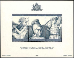 # SAN MARINO - 1981 - VIRGILIO 2000 Years After Death - Sheet 3 Stamps MNH - Otros & Sin Clasificación