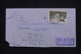 COMORES - Enveloppe De Moroni Pour La France ( Orgerus ) En 1952 Par Avion - L 93863 - Lettres & Documents