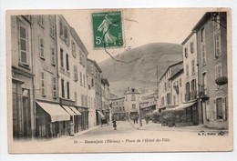 - CPA BEAUJEU (69) - Place De L'Hôtel-de-Ville - Edition B. F. N° 14 - - Beaujeu