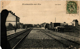 CPA AK MONTMARTIN-sur-MER - La Gare (633346) - Montmartin Sur Mer