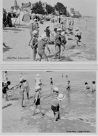 MORBIHAN - PORT LOUIS - LARMOR-PLAGE - A L'HEURE DU BAIN - 4 PHOTOS FORMAT 10X15 - TIRAGE RÉCENT HAUTE QUALITÉ - - Plaatsen