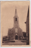 MELLE  GONTRODE  DE KERK EN VOORPLEIN - Melle