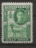 Somaliland, 1942, SG 105, Mint Hinged - Somalilandia (Protectorado ...-1959)