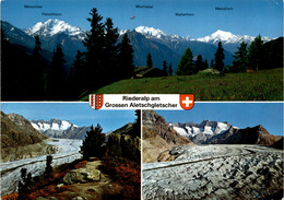 Riederalp Am Grossen Aletschgletscher - 3 Bilder (44607) * 22. 8. 1988 - Riederalp