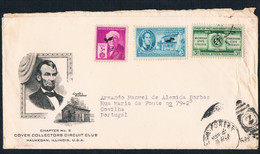 FDC - Covilha To Lake Forest, Illinois, USA. - Abraham Lincoln Birthplace - Chapter No.5 Cover Collectors Circuit Club - Other & Unclassified