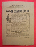 10 Patrons 1900 Supplément Au Petit écho De La Mode Papier De Soie Costume Quartier-Maître Jupe Cody Etc.. - Schnittmuster