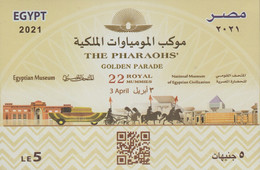 Egypt - 2021 - NEW - S/S - ( THE PHARAOHS Golden Parade - 3 April 2021 ) - MNH (**) - Neufs