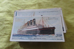 Chromo Wills Bateau Paquebot  " S.S Belgenland    "  N° 29 Red Star Liner - Wills