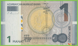 Voyo AZERBAIJAN 1 Manat 2009(2010) P31a B401a D UNC Music Robert Kalina - Azerbeidzjan