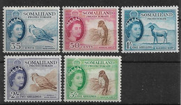 Britisch Somaliland 1953 Mi.-Nr. 126 - 130 * - Somaliland (Protectorate ...-1959)