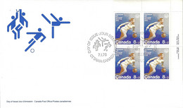 CANADA  1975 FDC B10,B11,B12 MONTREAL OLYMPICS - Lettres & Documents