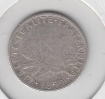 FRANCE - 3eme Republique - 1 Fr Semeuse - Argent - 1899 - 1 Franc