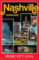 Nashville Tennessee TN USA - Music City - Multiviews - Size 4 X 6 - Unused - 2 Scans - Nashville