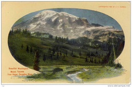 WASHINGTON State, 1906. Mount Tacoma, Mt. Rainier, Vulcano, Vulkan, Litho,  Old PC With Beautiful Landscape  00 - 10s - Tacoma
