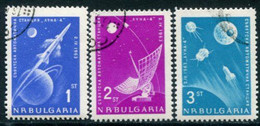 BULGARIA 1963 Moon Probes  Used  Michel 1388-90 - Gebruikt