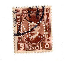EGYPTE Farouk (Perfin) - Other & Unclassified