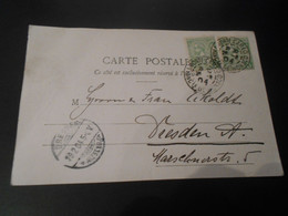 Monaco Carte De Monte-carlo 1904 Pour Dresden - Briefe U. Dokumente