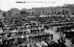 49 - Chemillé - Le Champ De Foire - Erreur De Légende, Surcharge Du Nom De La Ville - Chemille