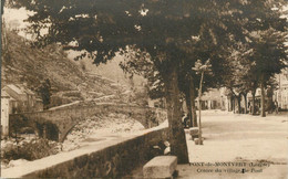 .CPA FRANCE  48 "Le Pont De Montvert, Centre Du Village, Le Pont" - Le Pont De Montvert