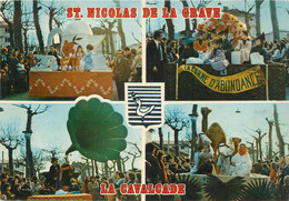 / CPSM FRANCE 82 "Saint Nicolas De La Grave, La Cavalcade" - Saint Nicolas De La Grave