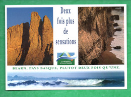 64 - BÉARN, PAYS BASQUE, PLUTÔT DEUX FOIS QU'UNE . DEUX FOIS PLUS DE SENSATIONS - Réf. N°29988 - - Bearn