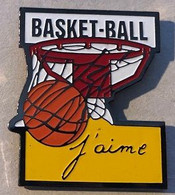 BASKETBALL - BASKET-BALL - BASKET BALL - J'AIME - I LOVE - PANIER - BALLON  -  (20) - Pallacanestro