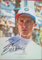 Joel Eriksson ( Swedish  Race Car Driver For BMW ) - Autogramme