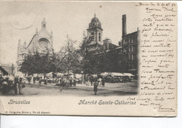 REF3841/ CP-PK Bruxelles Marché Sainte-Catherine Animée - Mercadillos