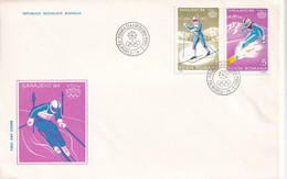 A2774-  Jocurile Olimpice Sarajevo Kosovo 1884, Republica Socialista Romania, Targu Mures 1984  FDC - FDC