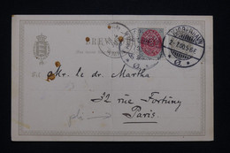 DANEMARK - Entier Postal + Complément De Copenhague Pour La France En 1900 - L 94292 - Interi Postali