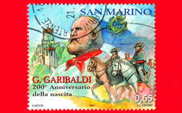 SAN MARINO - Usato - 2007 - 200 Anni Della Nascita Di Giuseppe Garibaldi - Arrivo Di Garibaldi A San Marino - 0.65 - Gebraucht