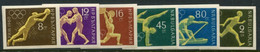 BULGARIA 1960 Olympic Games Imperforate MNH / **.  Michel 1178-83 - Neufs