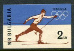 BULGARIA 1960 Winter Olympic Games Imperforate MNH / **.  Michel 1153B - Ungebraucht