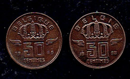 Lot De 2 Pièces De 50 Centimes (mineur) 1965 Et 1998 - 20 Cent