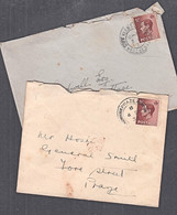 Ca5177 GREAT BRITAIN, 2 @ King Edward VIII Covers - Briefe U. Dokumente