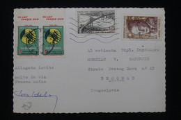 FRANCE - Vignettes Contre La Tuberculose Sur Carte Postale En 1967 Pour La Yougoslavie  - L 94350 - Lettres & Documents