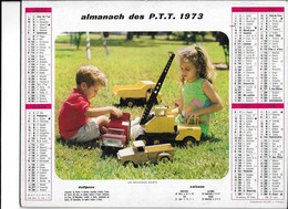 ALMANACH  PTT  1973  -  ANES  AU  PRE   Et  LES  NOUVEAUX  JOUETS - Groot Formaat: 1961-70