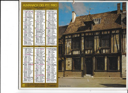 ALMANACH  PTT  1980  -  LES  ANDELYS  (  Eure )   ,  DINAN  (  Côtes  Du  Nord ) - Groot Formaat: 1961-70