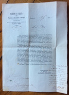 MUNICIPIO DI DERUTA 12/7/1876 : SOTTOSCRIZIONE A SCOPO DI BENEFICENZA Con Nota Scritta E Firmata Dal PREFETTO - Other & Unclassified