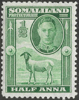 Somaliland Protectorate. 1942 KGVI. ½a MH. SG 105 - Somalilandia (Protectorado ...-1959)