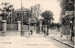 Cpa Bois Colombes  La Rue Carnot - Other & Unclassified